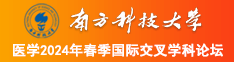 欧洲骚屄南方科技大学医学2024年春季国际交叉学科论坛